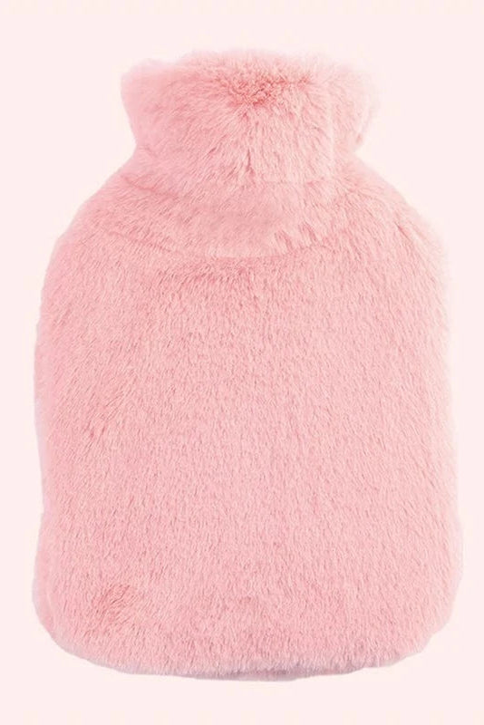 Pavoco Wärmekissen & -wickel Rosa Kuschelige Wärmflaschenhülle für Unisex abnehmbar kältebeständig aus Plüsch 2L