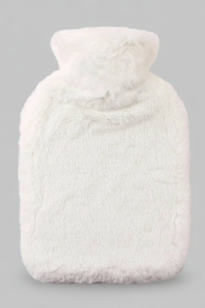 Pavoco Wärmekissen & -wickel Weiß Kuschelige Wärmflaschenhülle für Unisex abnehmbar kältebeständig aus Plüsch 2L