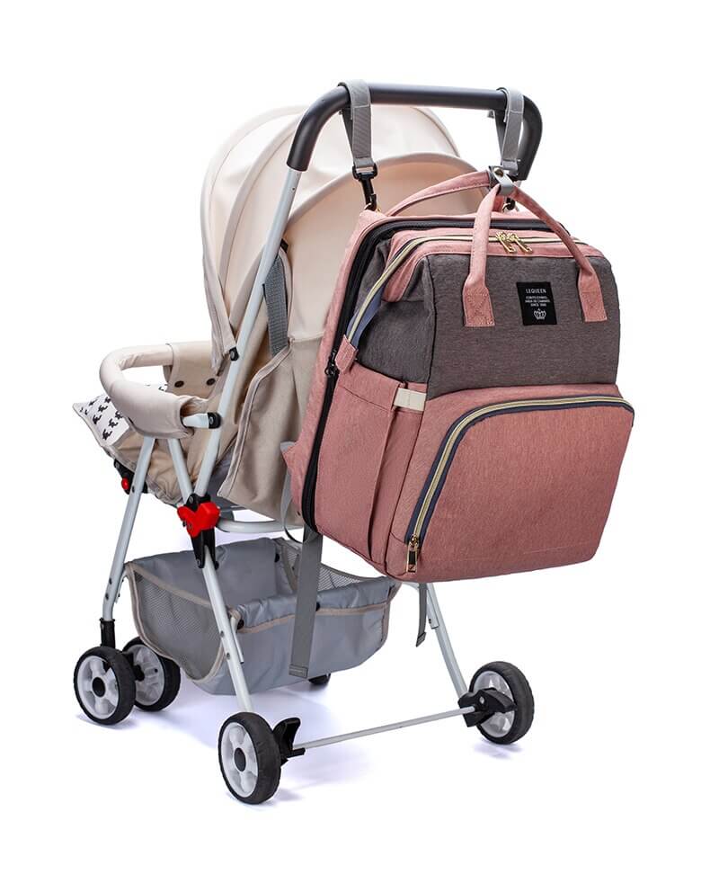 Pavoco Windeltaschen Multifunktionaler Rucksack für Eltern tragbares Babybett Wickeltasche wasserdicht