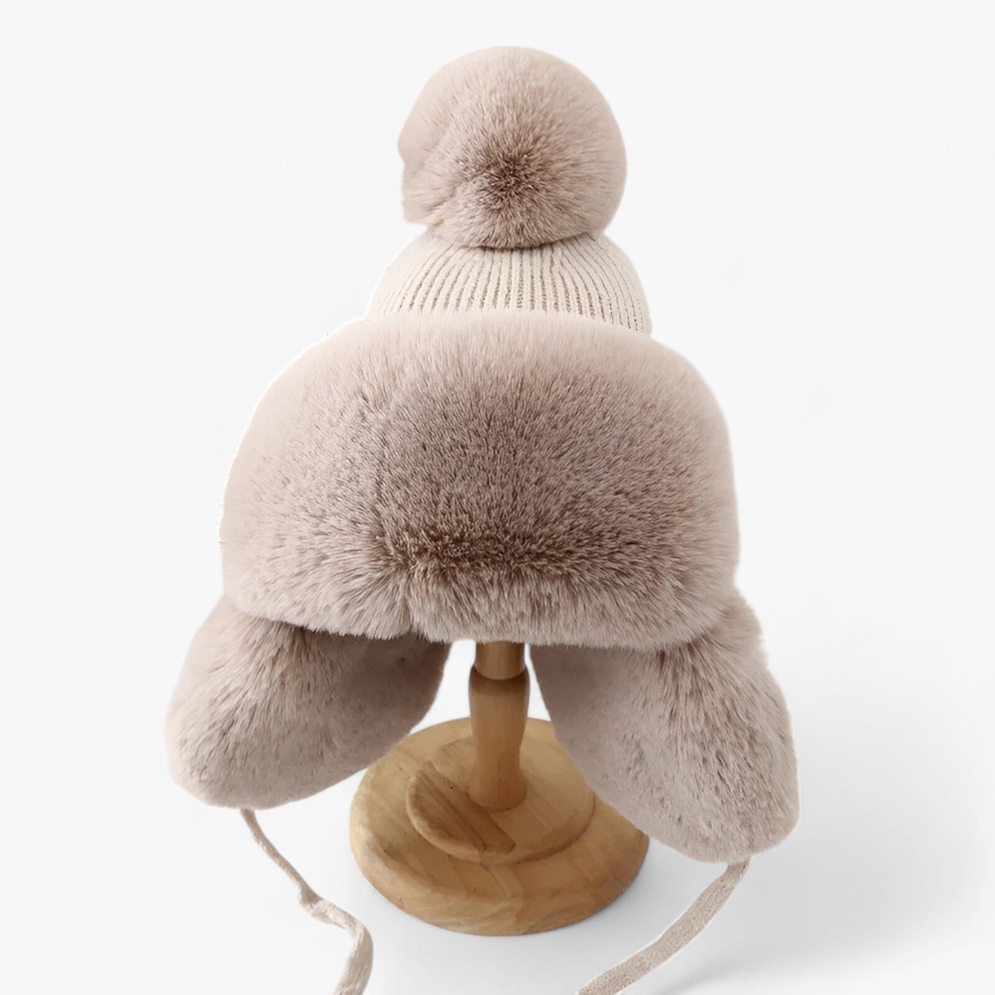 Pavoco Wintermützen Beige / Erwachsene Eleganter Winterhut für Damen warm mit Ohrklappen isolierend