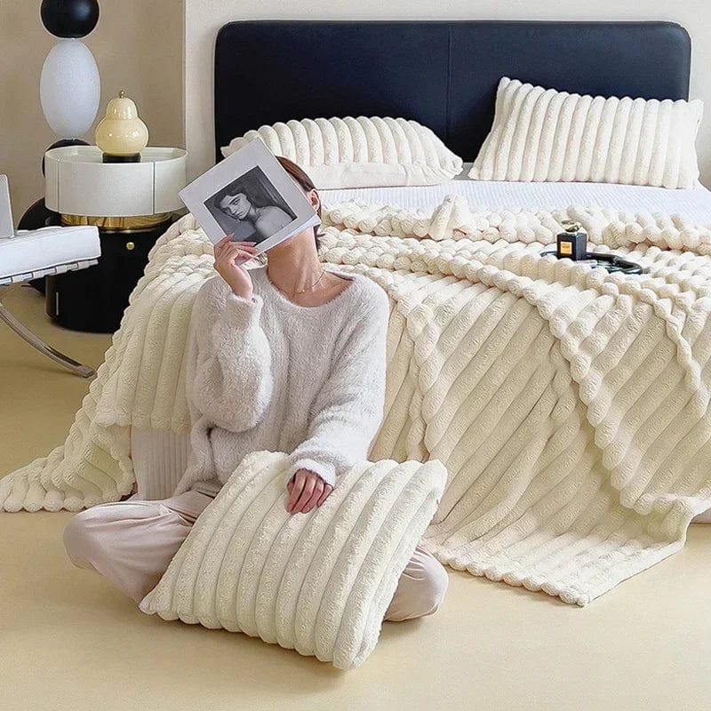 Pavoco Wurfdecken Weiche Plüsch Maxi Decke für Unisex luxuriös warm vielseitig