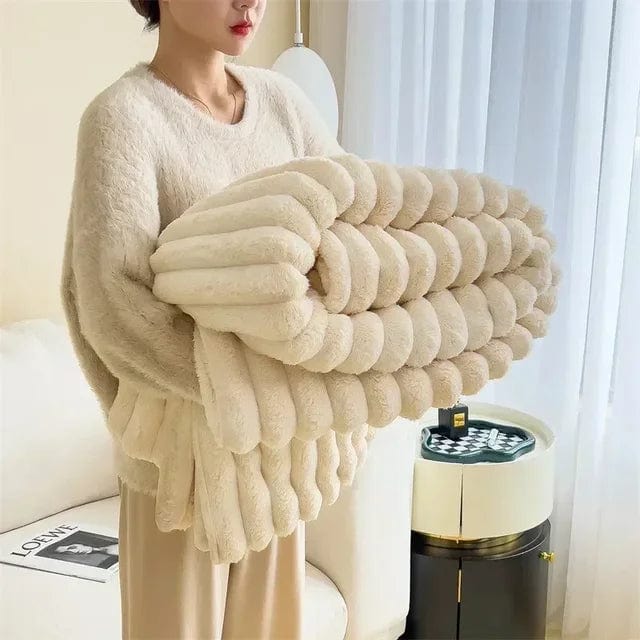 Pavoco Wurfdecken Weiche Plüsch Maxi Decke für Unisex luxuriös warm vielseitig